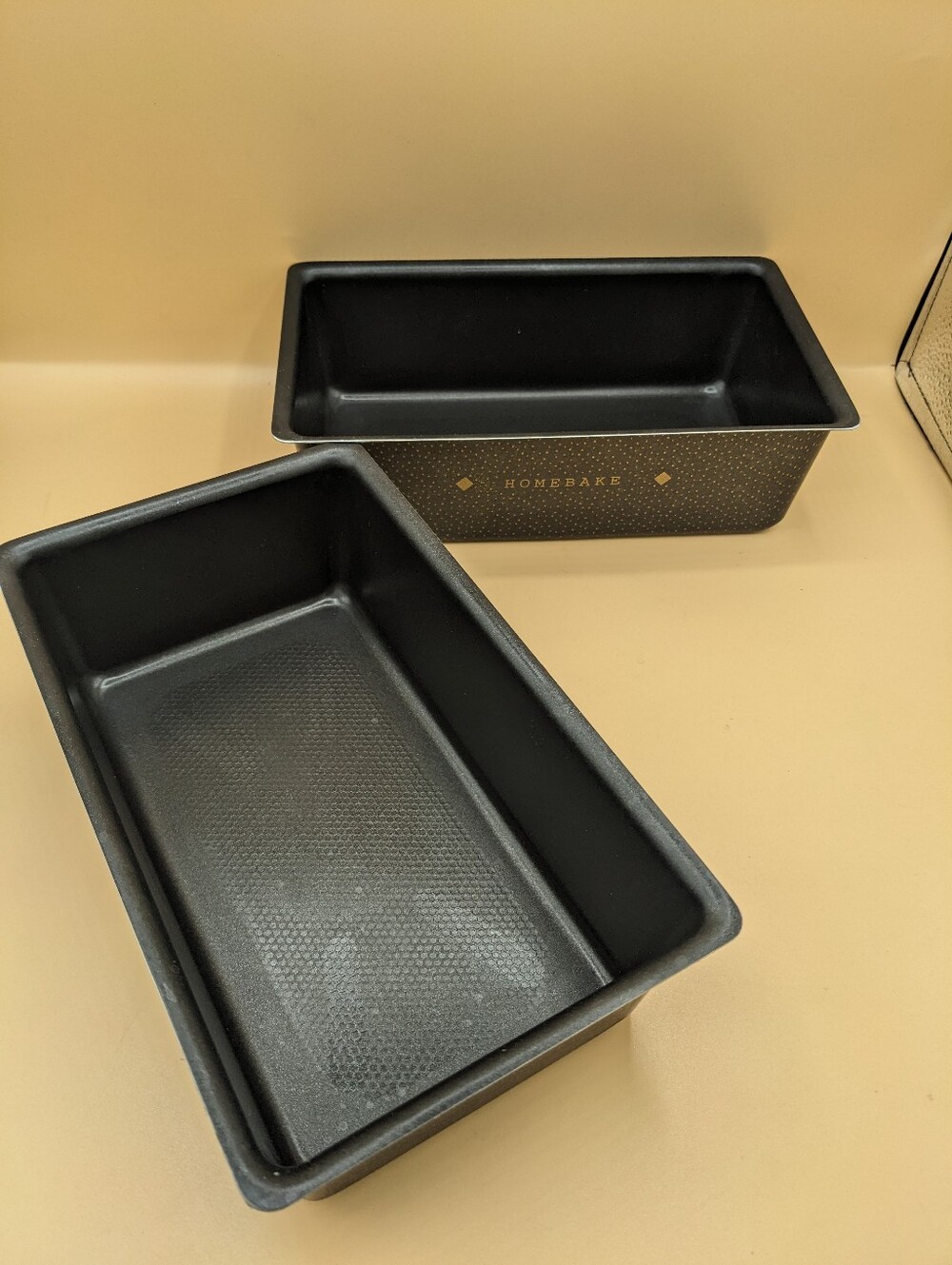 Resistal T-Fal Loaf Pans 2 Rectangular Baking 9" x 5"  Nonstick France Pre-owned